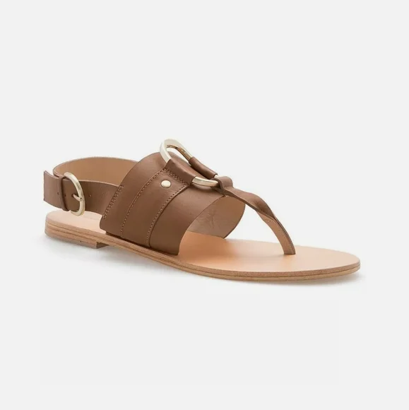 brown COUNTRY ROAD genuine leather abby flat sandal size 36.5 bnib RRP$129 - Picture 3 of 3